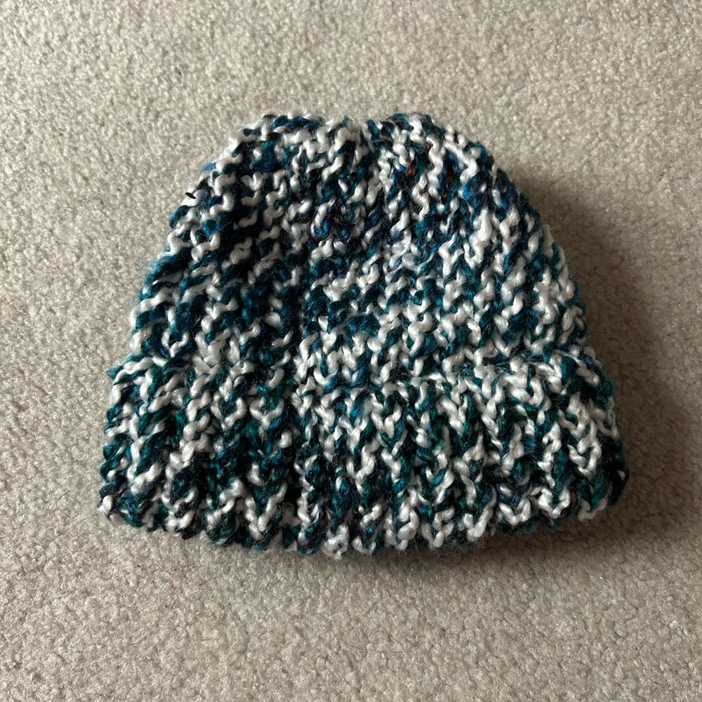 Hand-knit hat